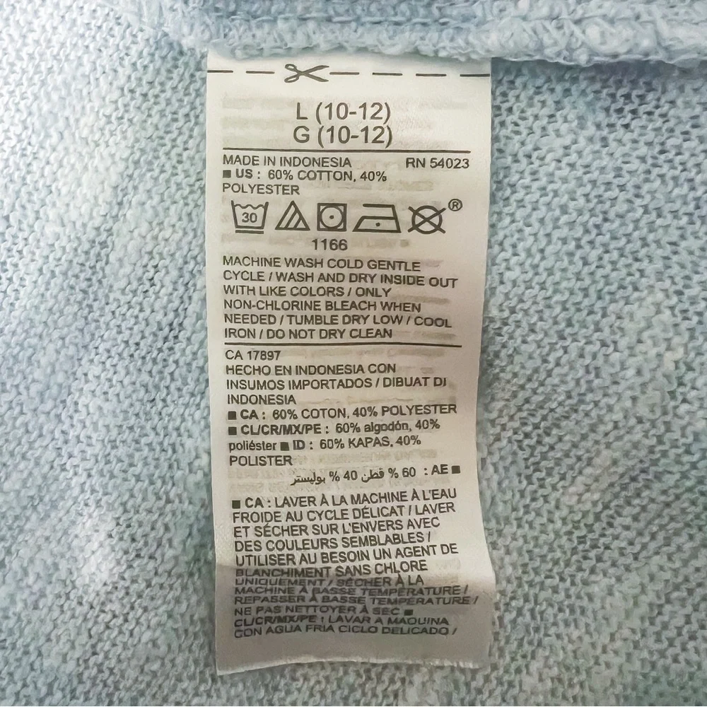 ❌SOLD❌ Old Navy Super Long Open Front Cardigan - Cashmere Blue, Size L (10-12) - Picture 6 of 8